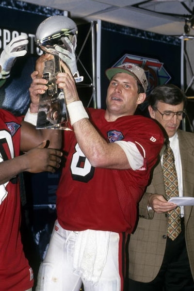 El título más reciente de los 49ers fue con Steve Young en los controles en 1995. 