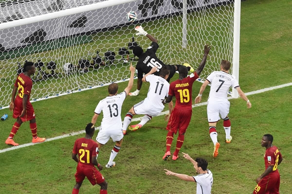 En un gran juego, Alemania y Ghana terminaron empatados.