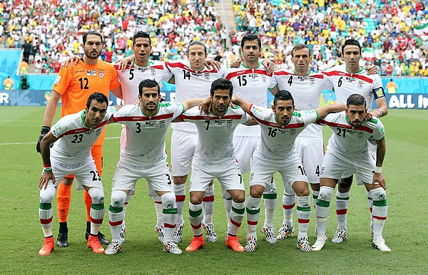 Es turno de Irán para la foto del encuentro.