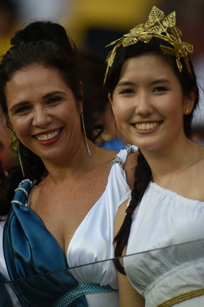 Grecia dejó ver su divinidad en la Arena Pernambuco.