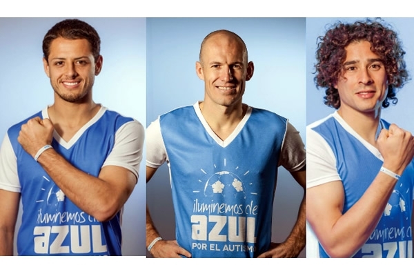 Guillermo Ochoa, Robben y Javier Hernández.