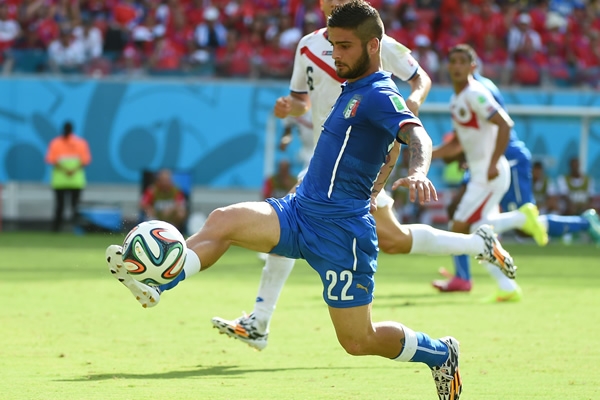 Insigne entró de cambio al segundo tiempo.
