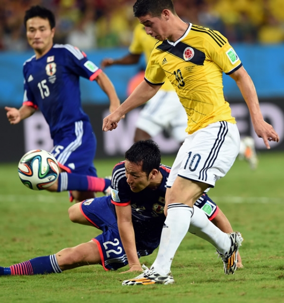 James burló a la defensa japonesa.