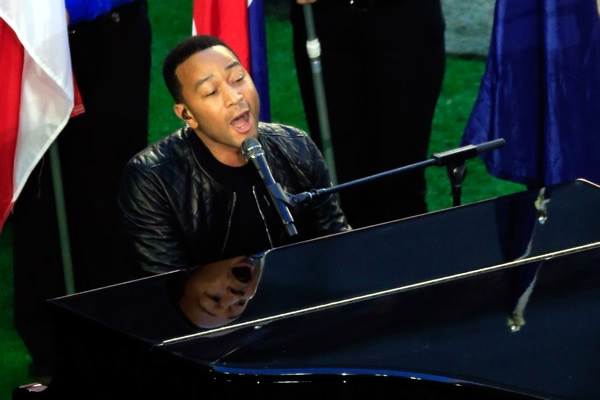 John Legend amenizó con su música.