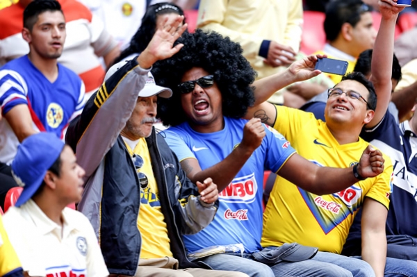 La afición americanista se hizo presente.
