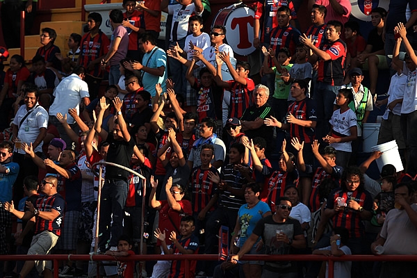 La afición azulgrana nunca dejó de apoyar.
