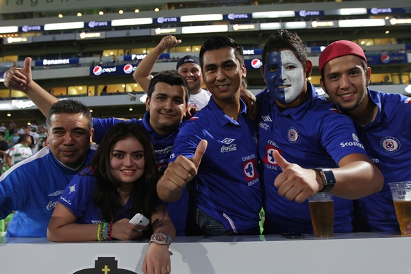 La afición celeste, la que nunca abandona.