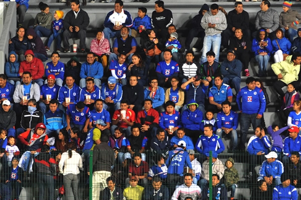 La afición celeste realizó el viaje a Veracruz.
