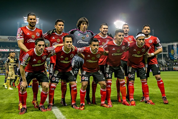 La alineación de los de Tijuana.