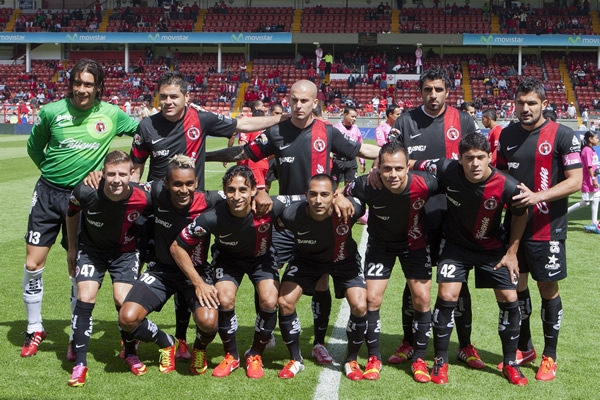 La alineación inicial de Xolos.