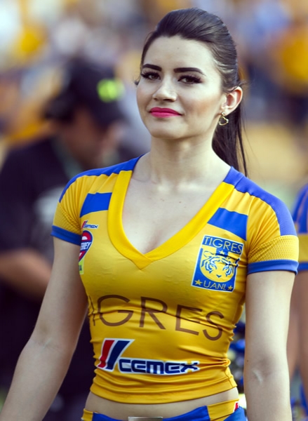 La belleza mexicana, presente en los estadios mexicanos.