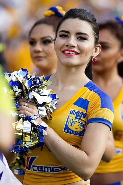 La belleza mexicana, presente en los estadios mexicanos.