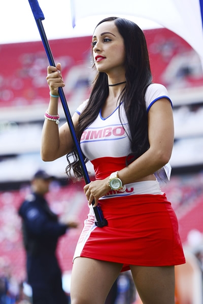 La belleza mexicana, presente en los estadios mexicanos.