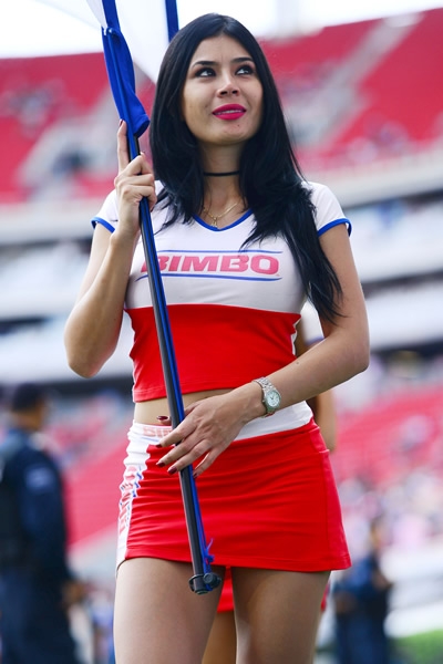 La belleza mexicana, presente en los estadios mexicanos.