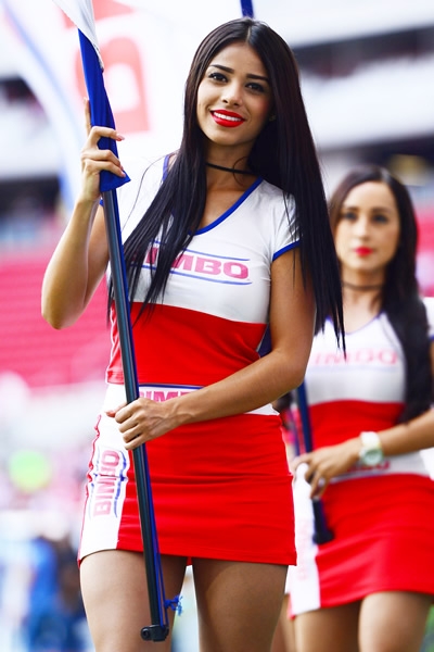 La belleza mexicana, presente en los estadios mexicanos.