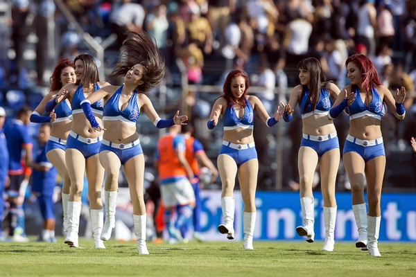 La belleza mexicana, presente en los estadios mexicanos.