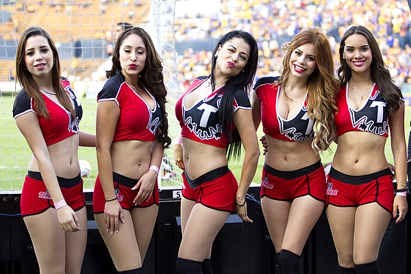 La belleza se hizo presente en las diferentes plazas del futbol mexicano.