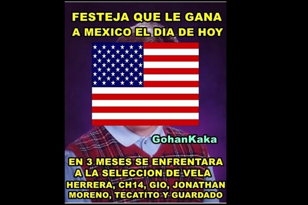 La burla por la derrota del Tri no se hicieron esperar.