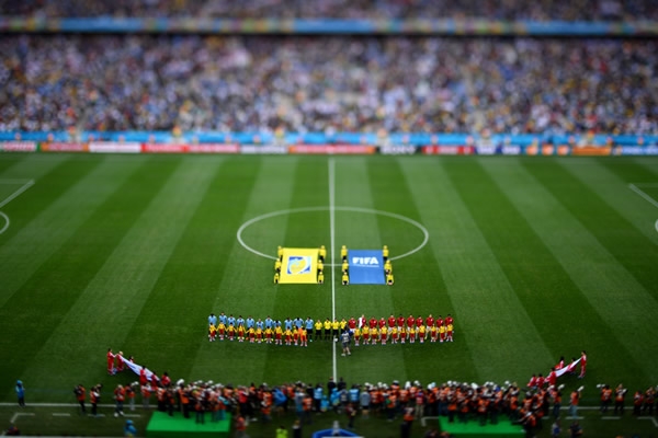 La ceremonia de los himnos.