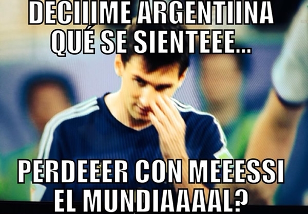 La derrota de Argentina con Holanda también fue objeto de burla.