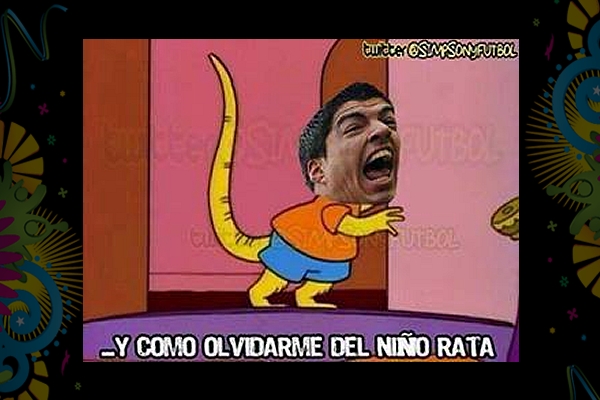 La gente hizo escarnio de la mordida de Suárez en el Mundial.