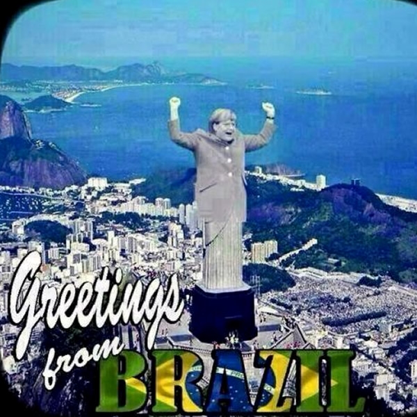 La histórica goleada de Alemania sobre la Canarinha. (Facebook/Memesdelfutbol)