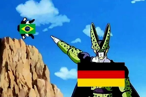 La histórica goleada de Alemania sobre la Canarinha. (Facebook/Memes)