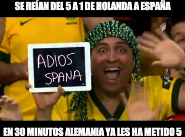La histórica goleada de Alemania sobre la Canarinha. (@José Hernández)