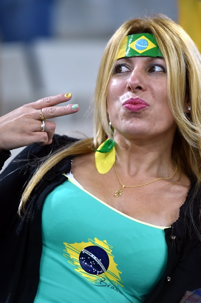 Las brasileñas se presentaron al juego del Grupo D.