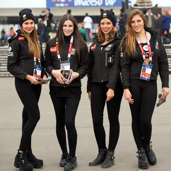 Las musas de Sudamérica no dejan de sorprender en los estadios de Chile.