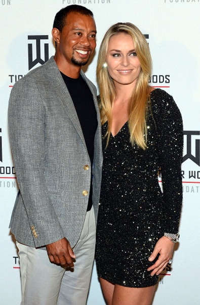 Lindsey Vonn y Tiger Woods, fuego y hielo.