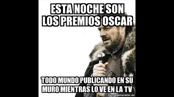 Los memes de la entrega del Oscar.