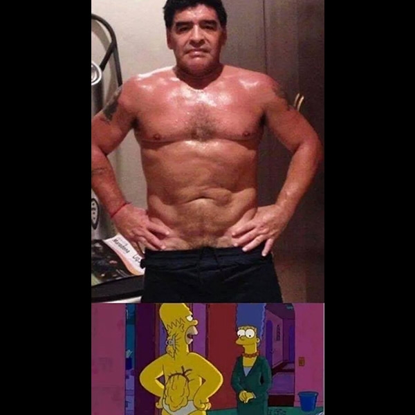 Los memes de Maradona.