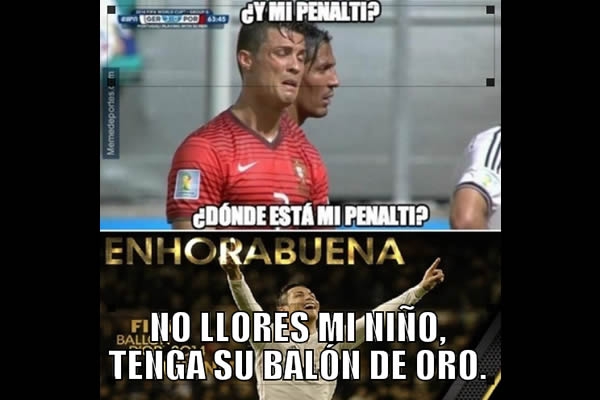 Los memes del Balón de Oro.