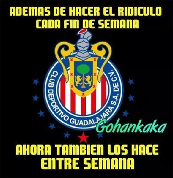 Los memes no tienen piedad de Chivas.