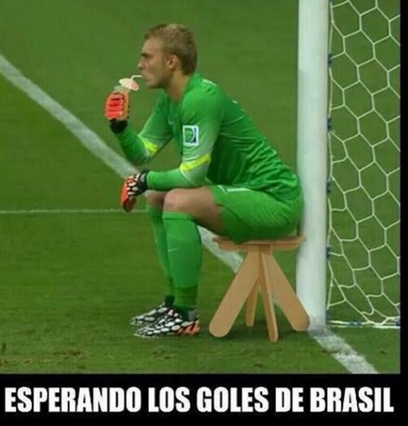 Manuel Never tuvo un auténtico día de campo ante Brasil.