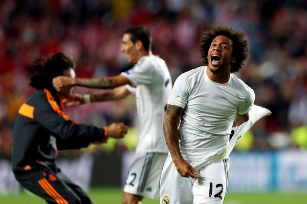Marcelo entró en el segundo tiempo para cambiarle la cara al Madrid.