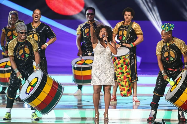 Margareth Menezes y el grupo Olodum pusieron la música.