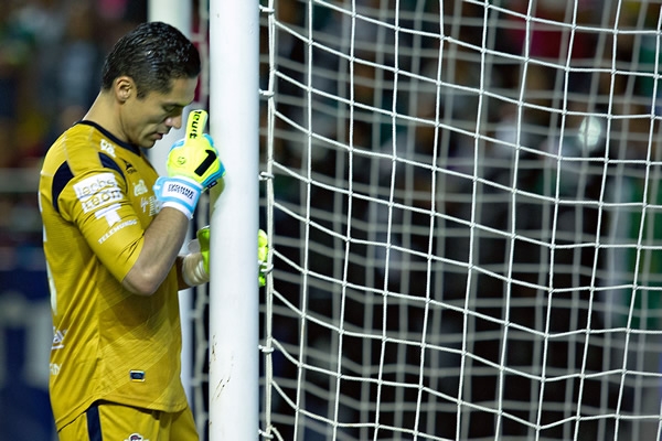 Martínez antes del silbatazo inicial.