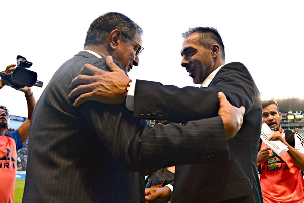 Matosas y Meza se reencontraron tras la Final del C2014.