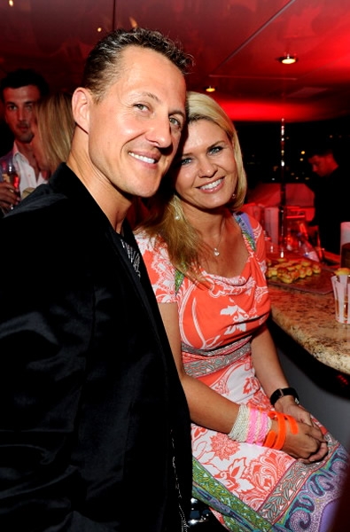 Michael Schumacher y Corinna Betsch, de alta velocidad.