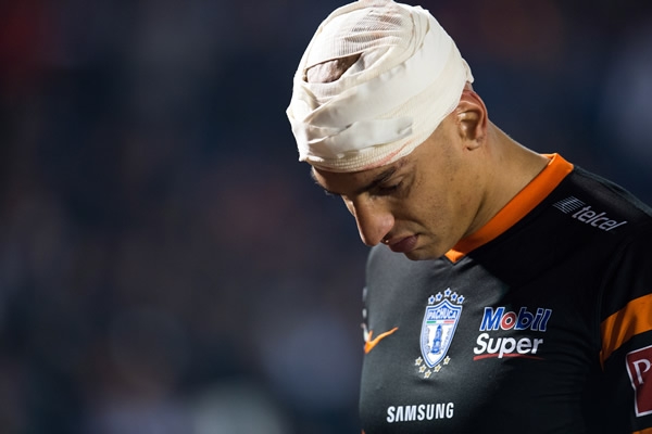 Nahuelpan tuvo que abandonar el terreno de juego.