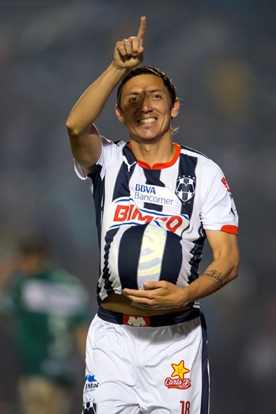 Neri Cardozo marcó el tercero de la noche para Monterrey.