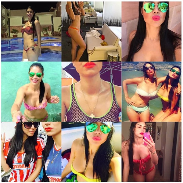 Paola Salcedo, belleza rojiblanca en el Clásico. 