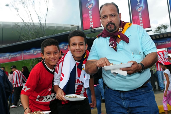 Poca afición rojiblanca llegó al inmueble.
