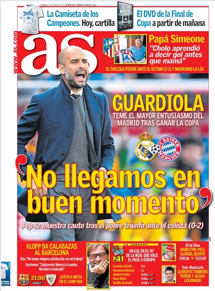 Portada del 20 de abril de 2014.