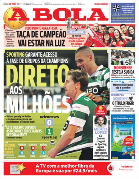 Portada del 20 de abril de 2014.