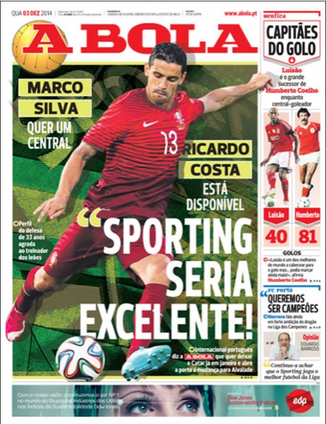 Portada del 3 de diciembre de 2014.