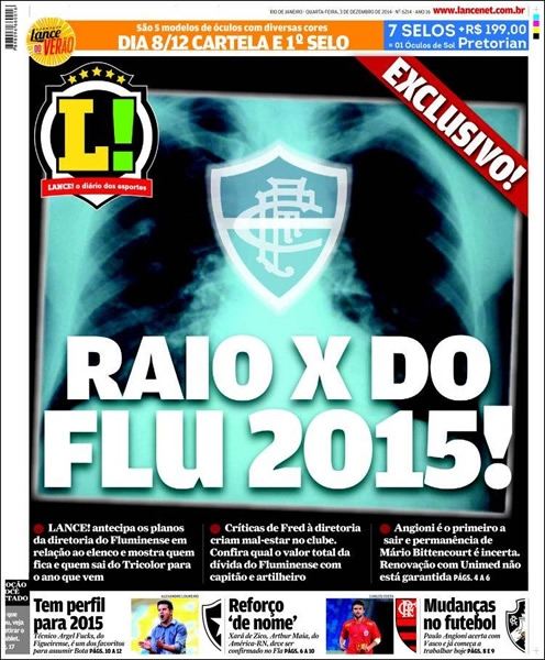 Portada del 3 de diciembre de 2014.
