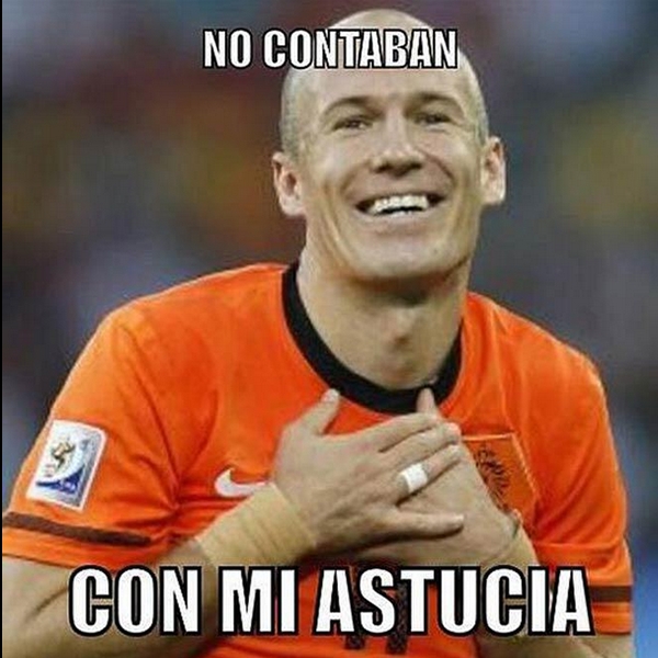 Robben hizo gala de su astucia.